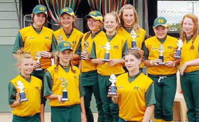Coffs Harbour’s victorious under-14 representative team with the spoils from their Northern Division win in Kempsey on the weekend. Coffs Harbour’s victorious under-14 representative team with the spoils from their Northern Division win in Kempsey on the weekend.